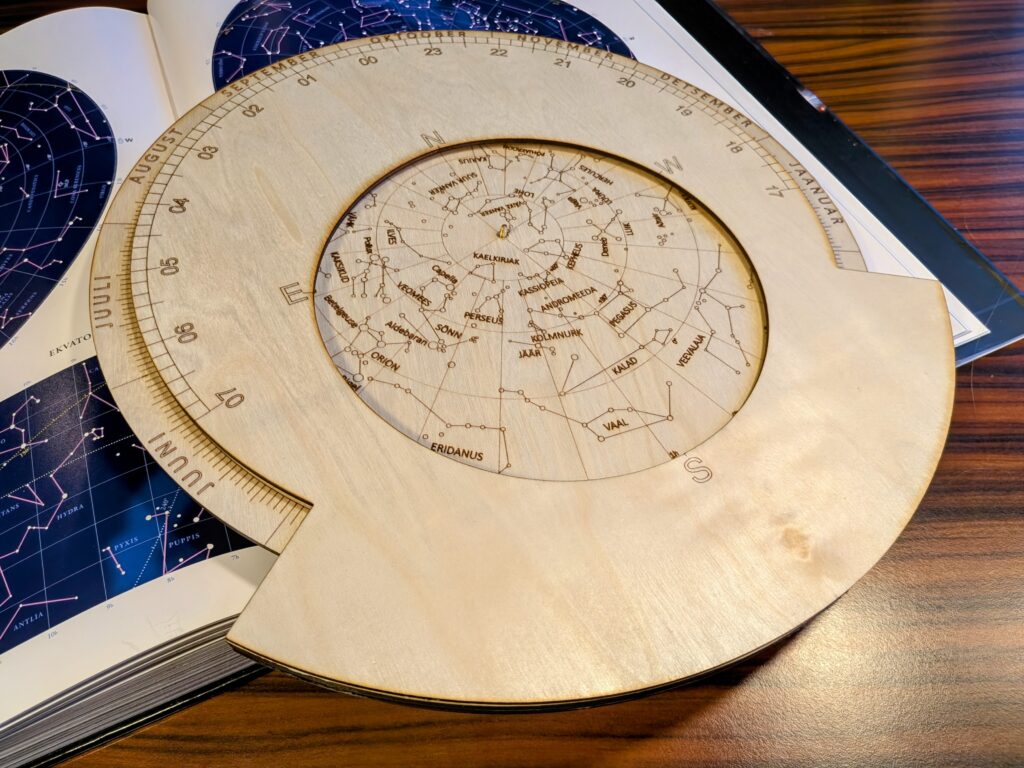Taevakaart - planisfäär autor Kristjan Salev